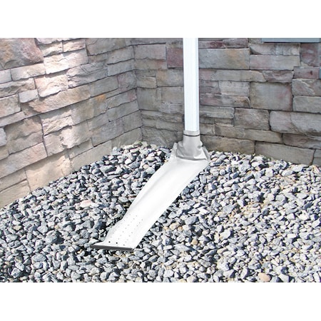 Frost King Frost King Drain Away 0.1 in. H X 9 in. W X 46 in. L White Vinyl Downspout Extension DE46WH